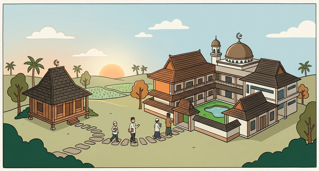 Dari Surau hingga Pesantren: Evolusi Pendidikan Islam di Indonesia